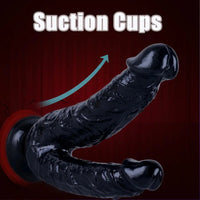 8in Realistic Double Sided Dildo Big PVC Lesbian Penis With Suction Cup