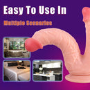 8in Realistic Double Sided Dildo Big PVC Lesbian Penis With Suction Cup