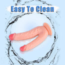 8in Realistic Double Sided Dildo Big PVC Lesbian Penis With Suction Cup