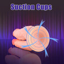 8in Realistic Double Sided Dildo Big PVC Lesbian Penis With Suction Cup