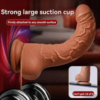 8in Realistic Texture Liquid Silicone Dildo Soft Elastic Cock Sex Toy