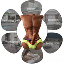 8in Rotation Lifelike Dildo 16.75lb Men Muscle Torso Sex Toy