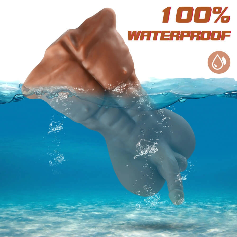 8in Rotation Lifelike Dildo 16.75lb Men Muscle Torso Sex Toy