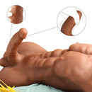 8in Rotation Lifelike Dildo 16.75lb Men Muscle Torso Sex Toy