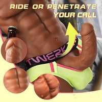 8in Rotation Lifelike Dildo 16.75lb Men Muscle Torso Sex Toy
