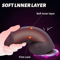 8in Silicone Soft Thick Lifelike Dildo For Female Masturbation Couple