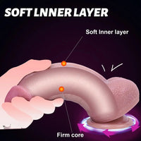 8in Silicone Soft Thick Lifelike Dildo For Female Masturbation Couple