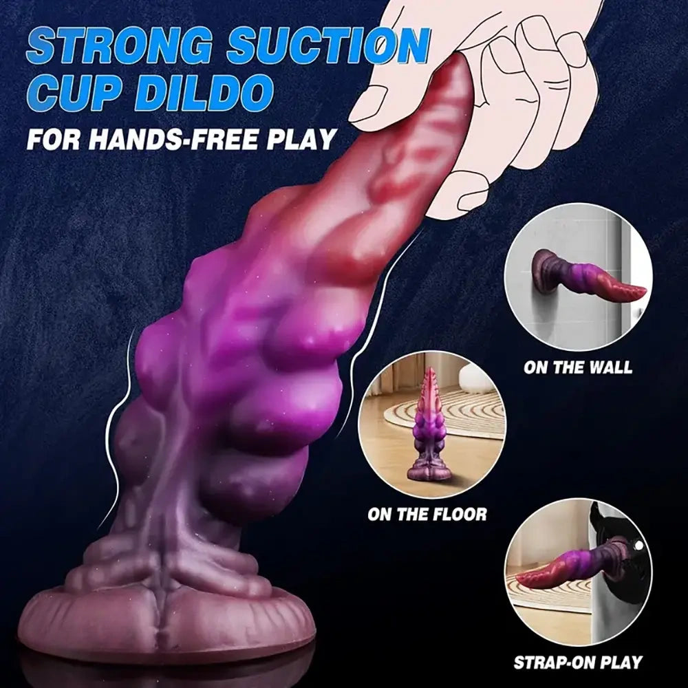 8in Soft Silicone Realistic Dildo Monster Anal Plug Sex Toy Anal Dilator