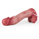9.02in Realistic Penis Texture Dual Density Silicone Ejaculating Dildo