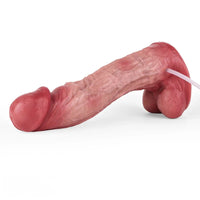 9.02in Realistic Penis Texture Dual Density Silicone Ejaculating Dildo