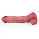 9.02in Realistic Penis Texture Dual Density Silicone Ejaculating Dildo