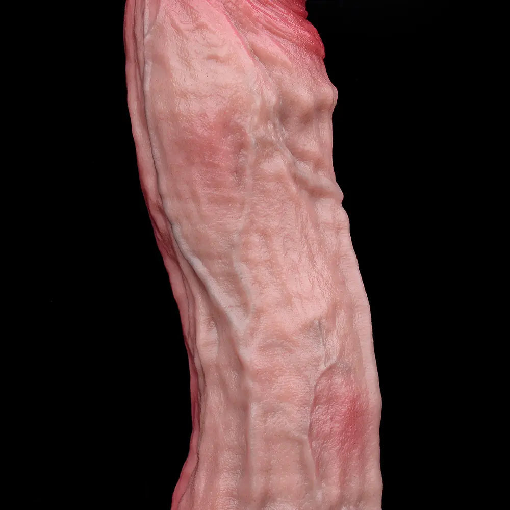 9.02in Realistic Penis Texture Dual Density Silicone Ejaculating Dildo