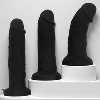 9.05in 10.03in 11.02in Thick Eggless Silicone Penis Dildo Adult Sex Toy