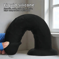 9.05in 10.03in 11.02in Thick Eggless Silicone Penis Dildo Adult Sex Toy