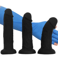 9.05in 10.03in 11.02in Thick Eggless Silicone Penis Dildo Adult Sex Toy