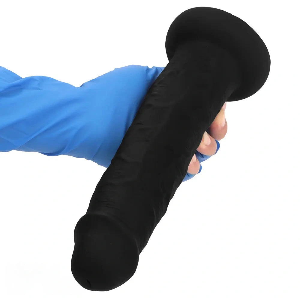 9.05in 10.03in 11.02in Thick Eggless Silicone Penis Dildo Adult Sex Toy