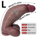 9.05in 10.23in 11.41in Strap on Realistic Soft Dildo Penis Masturbator For Adults