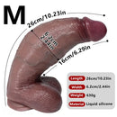 9.05in 10.23in 11.41in Strap on Realistic Soft Dildo Penis Masturbator For Adults