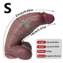 9.05in 10.23in 11.41in Strap on Realistic Soft Dildo Penis Masturbator For Adults