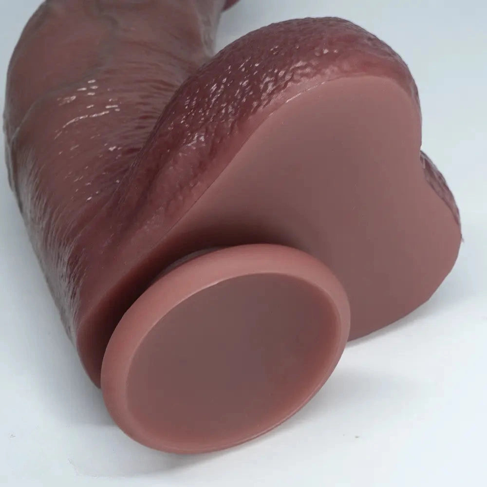9.05in 10.23in 11.41in Strap on Realistic Soft Dildo Penis Masturbator For Adults