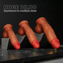 9.05in 10.23in 11.81in Oversized Curved Mushroom Head Silicone Dildo