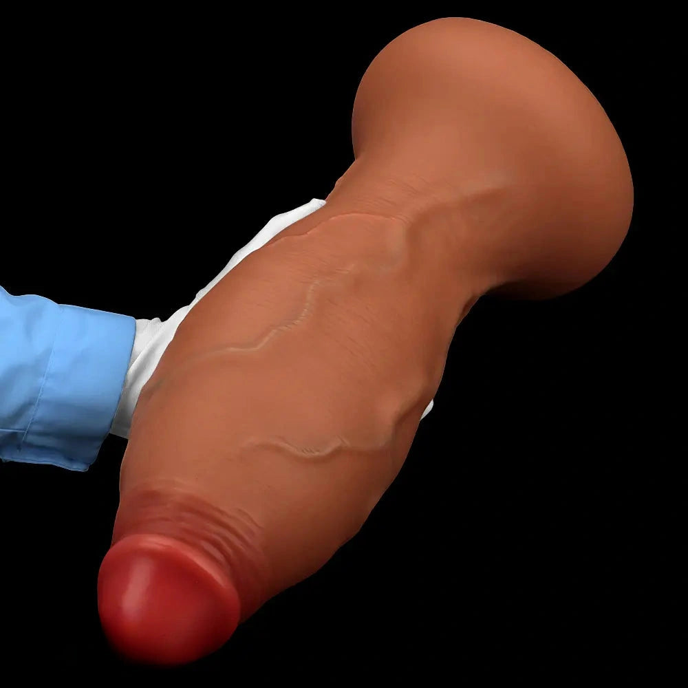 9.05in 10.23in 12.2in 13.38in 14.96in Huge Thick Long Mega Silicone Dildo