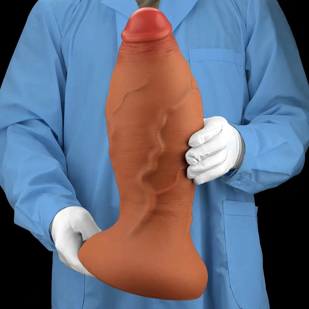 9.05in 10.23in 12.2in 13.38in 14.96in Huge Thick Long Mega Silicone Dildo