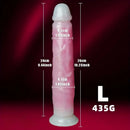 9.05in 10.23in Skin Sliding Foreskin Large Fluorescence Female Dildo