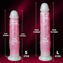 9.05in 10.23in Skin Sliding Foreskin Large Fluorescence Female Dildo
