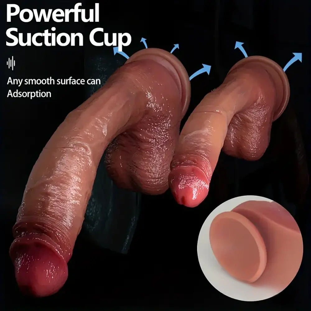 9.05in 10.43in 11.02in 12.2in 13.58in Soft Silicone Large Dildo