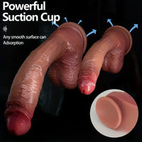 9.05in 10.43in 11.02in 12.2in 13.58in Soft Silicone Large Dildo
