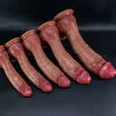 9.05in 10.43in 11.02in 12.2in 13.58in Soft Silicone Large Dildo