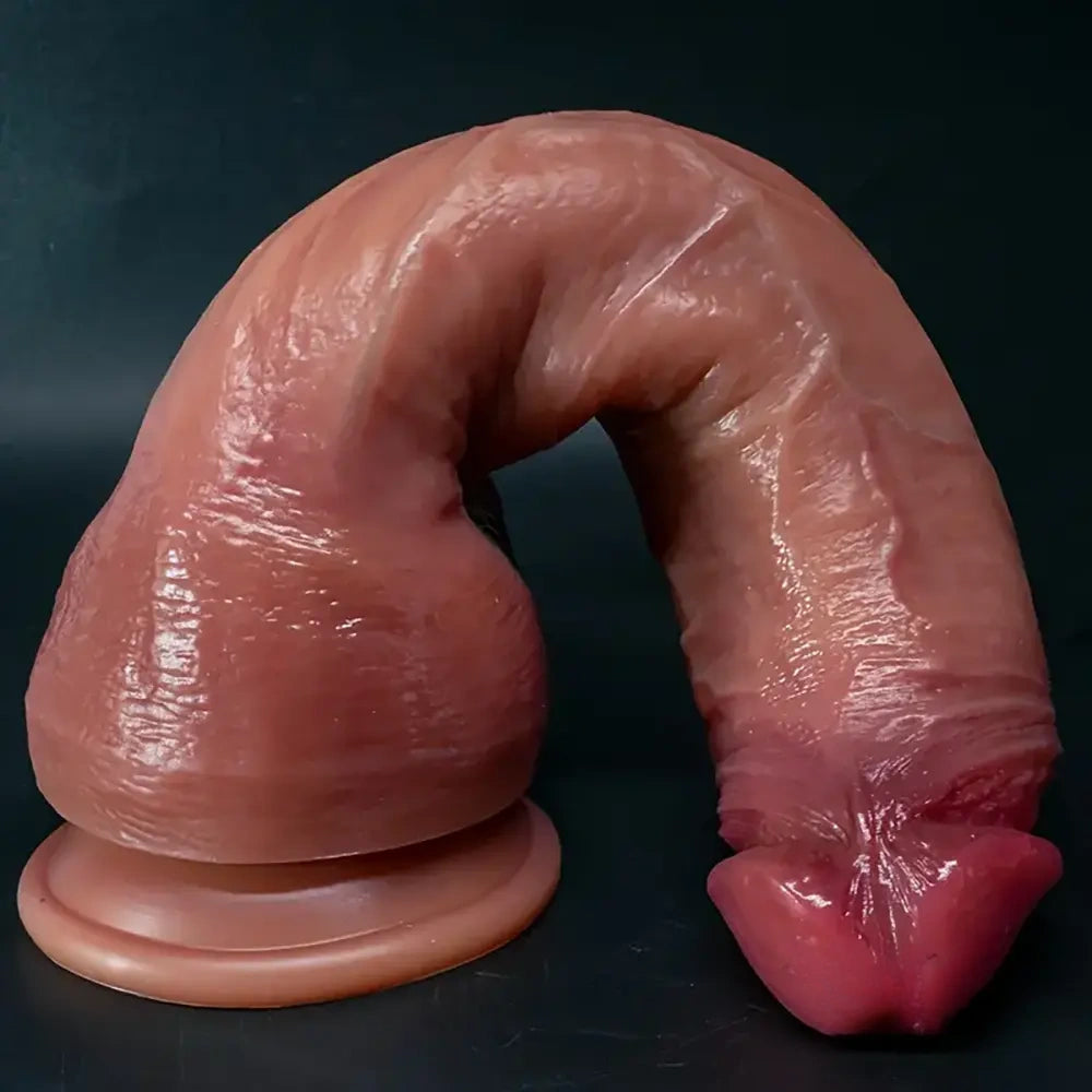 9.05in 10.43in 11.02in 12.2in 13.58in Soft Silicone Large Dildo