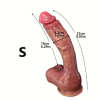 9.05in 10.43in 11.02in 12.2in 13.58in Soft Silicone Large Dildo
