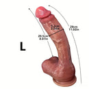 9.05in 10.43in 11.02in 12.2in 13.58in Soft Silicone Large Dildo