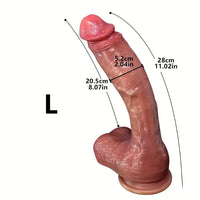 9.05in 10.43in 11.02in 12.2in 13.58in Soft Silicone Large Dildo