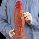 9.05in 10.62in 12.2in Eggless Extra Large Liquid Silicone Simulation Dildo