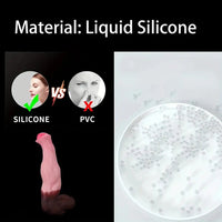 9.05in 10.62in 12.59in 14.96in Horse Knot Cock Dildo Big Silicone Odd Soft Dildo