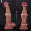 9.05in 10.62in 12.59in 14.96in Horse Knot Cock Dildo Big Silicone Odd Soft Dildo