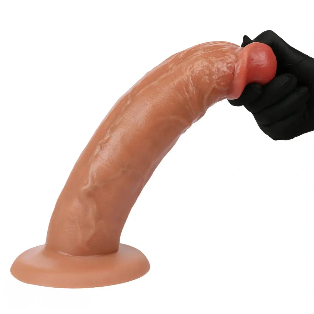 9.05in 11.02in 12.59in Egg-free Silicone Big Dildo For G Spot And Anal Game