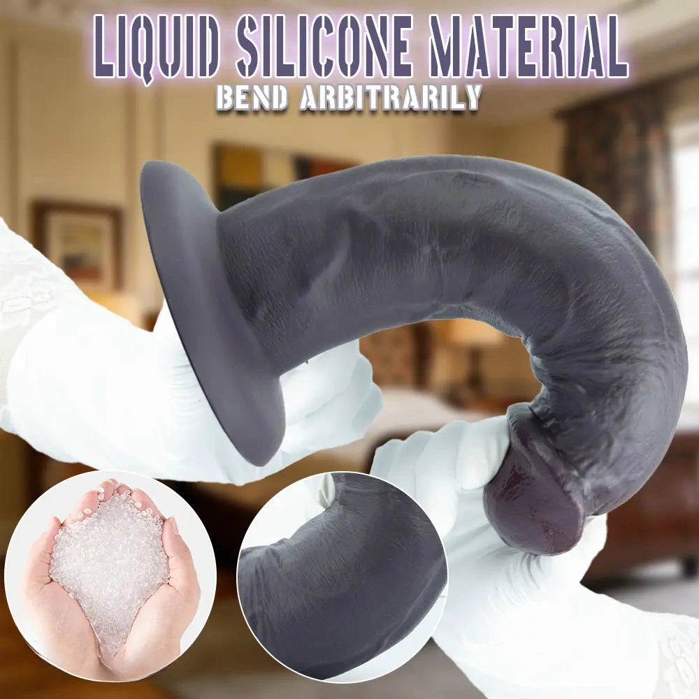 9.05in 11.02in 12.59in Egg-free Silicone Big Dildo For G Spot And Anal Game