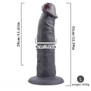 9.05in 11.02in 12.59in Egg-free Silicone Big Dildo For G Spot And Anal Game