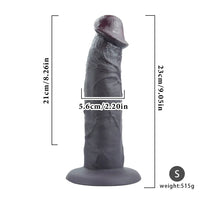 9.05in 11.02in 12.59in Egg-free Silicone Big Dildo For G Spot And Anal Game