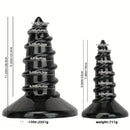 9.05in 11.22in Big Screw Thick Oversized Black Dildo For Anal Sex