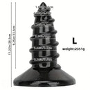 9.05in 11.22in Big Screw Thick Oversized Black Dildo For Anal Sex