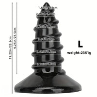 9.05in 11.22in Big Screw Thick Oversized Black Dildo For Anal Sex