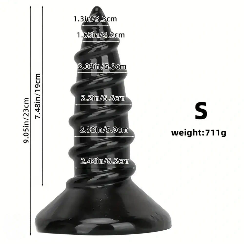 9.05in 11.22in Big Screw Thick Oversized Black Dildo For Anal Sex