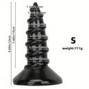 9.05in 11.22in Big Screw Thick Oversized Black Dildo For Anal Sex