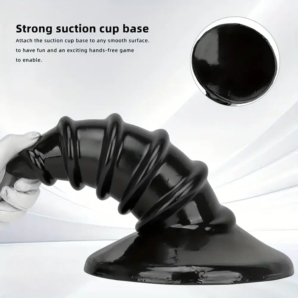 9.05in 11.22in Big Screw Thick Oversized Black Dildo For Anal Sex