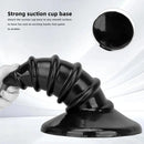 9.05in 11.22in Black Oversized Screw Giant PVC Penis Anal Plug Wide Dildo